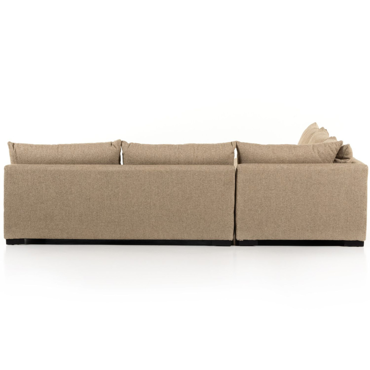 Grant Modern Heron Sand 3Piece Armless Corner Sectional Zin Home