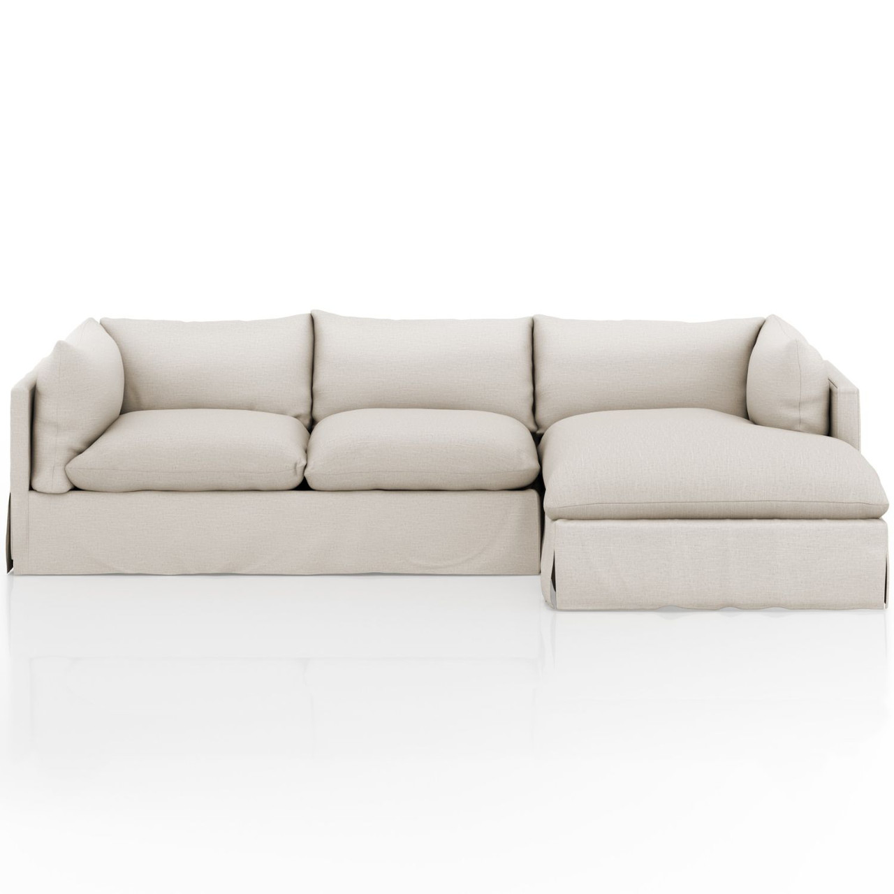 Habitat Valley Nimbus 2 Piece RAF Sectional 115" Zin Home Four Hands