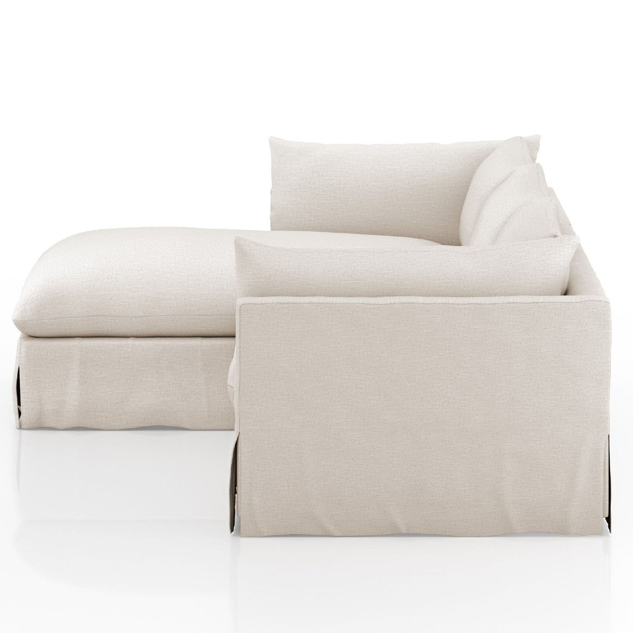 Habitat Valley Nimbus 2 Piece LAF Sectional 133" Zin Home Four Hands