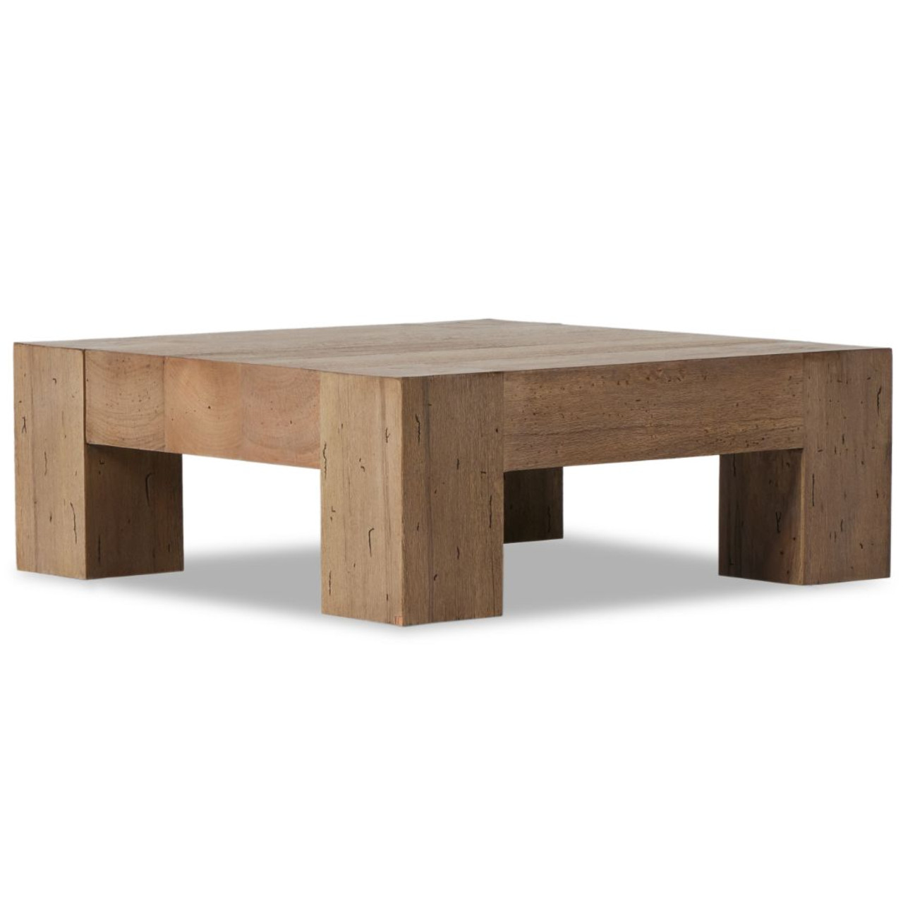 Baja Natural Oak Wood 40 Square Coffee Table + Reviews