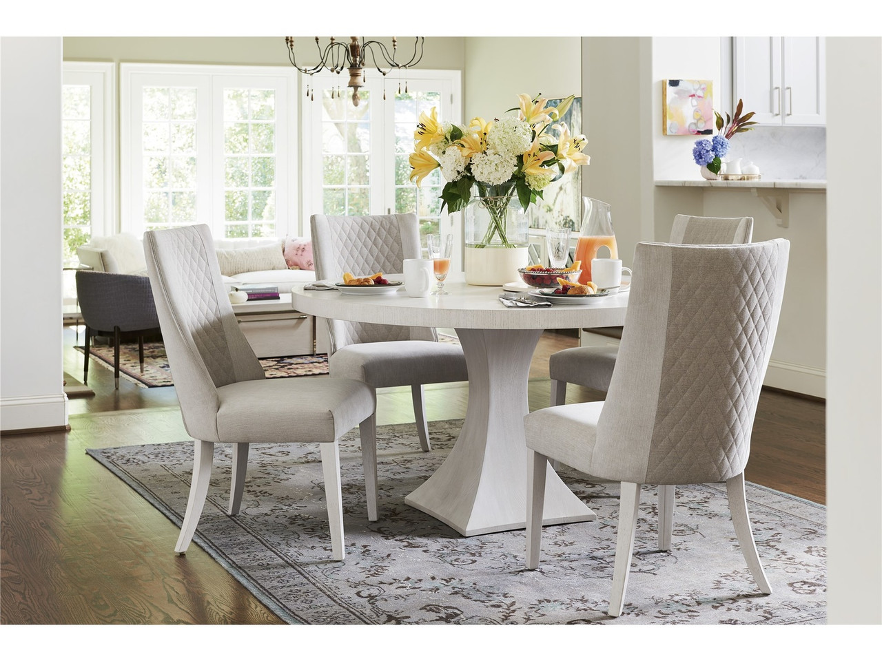 Paradox Integrity Ivory Dining Table | Zin Home
