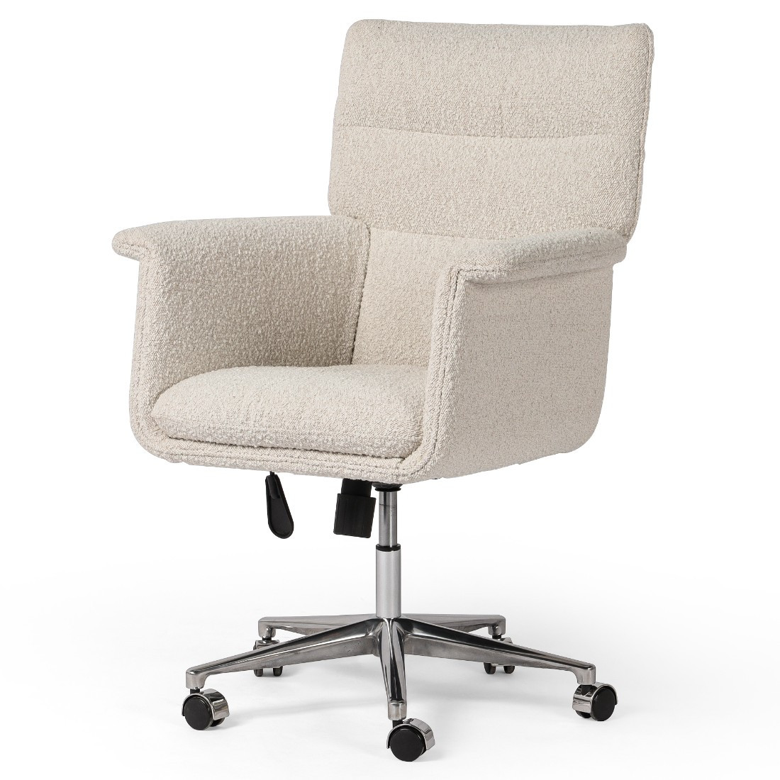 Executive Office White Boucle Office Chair Temple Webster Bentwood