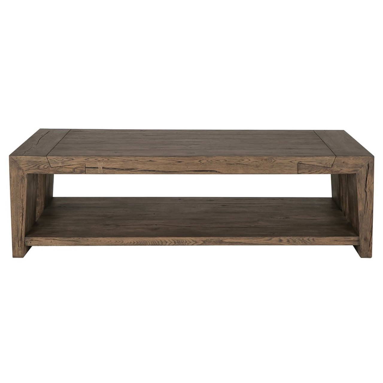新作からSALEアイテム等お得な商品満載 Reclaimed Troy Oak 60 Brown Suede in Table Coffee その他