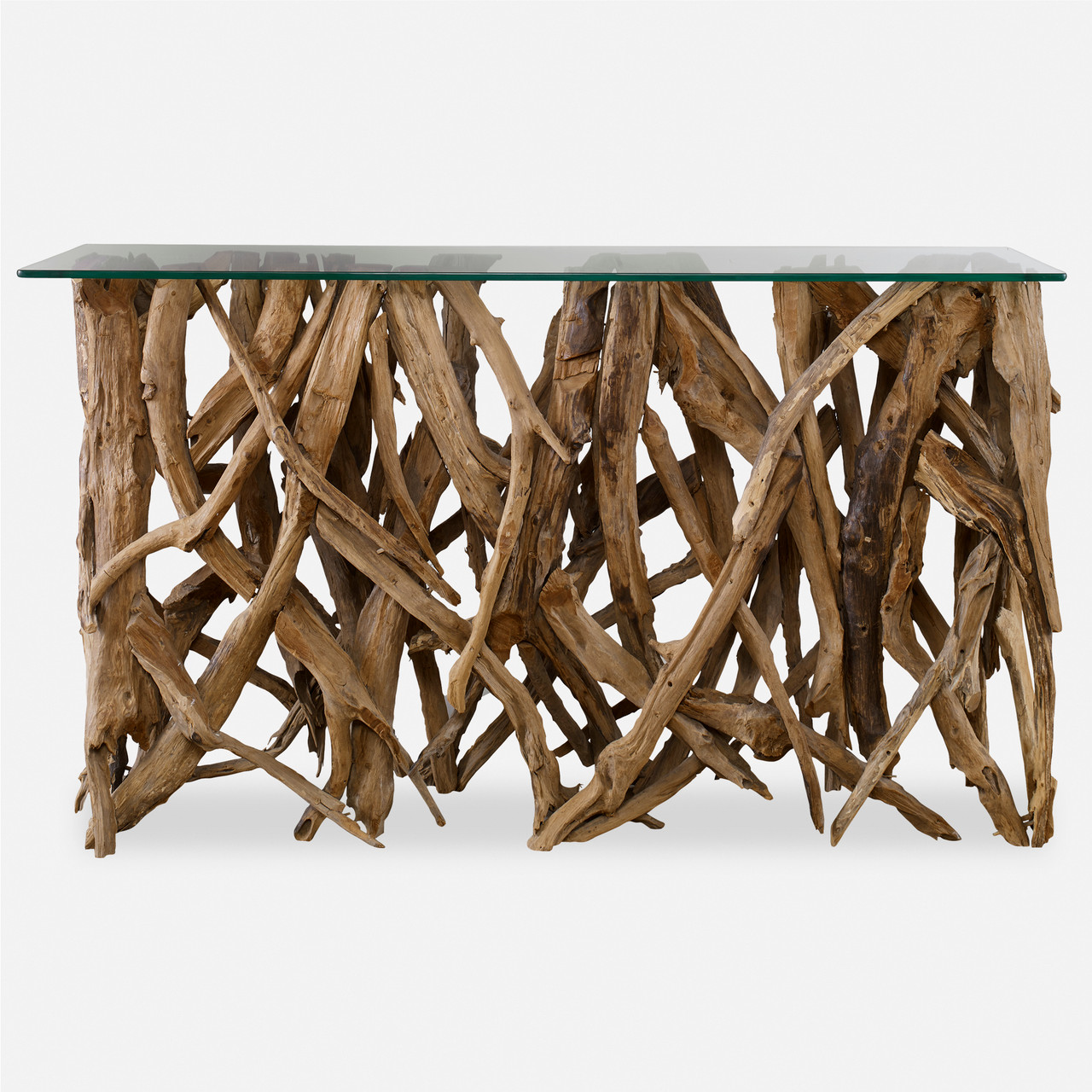 Uttermost Teak Wood Console Zin Home
