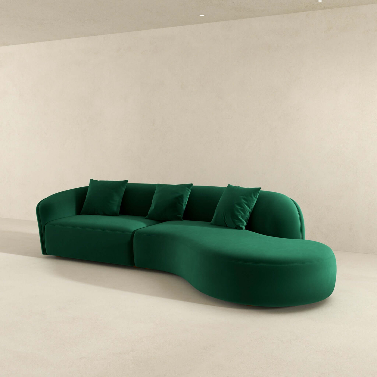 選ぶなら Elijah Japandi Style Curvy Sectional Sofa 126 トップス