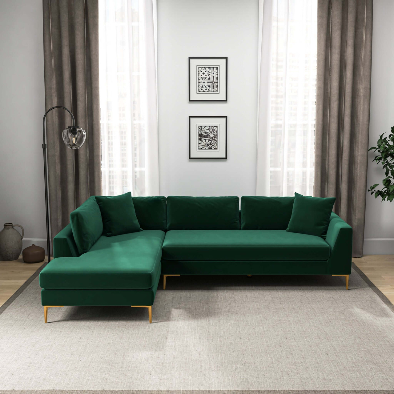 Left facing l shaped sofa cheap