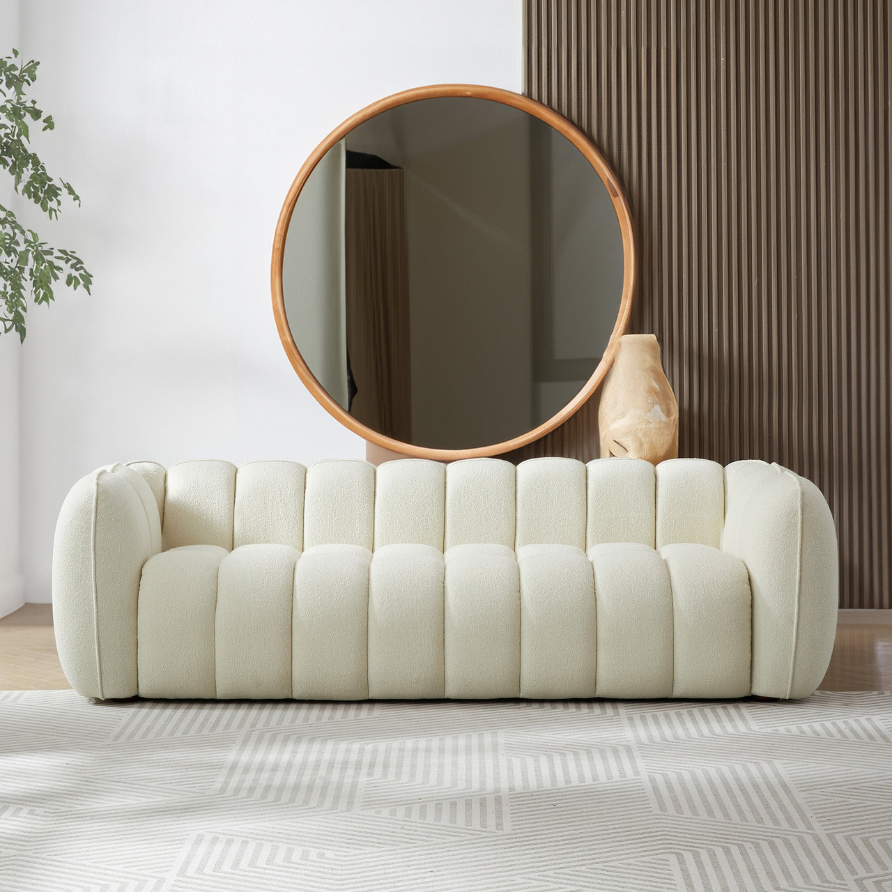 Marissa Sofa (Cream Boucle)| Zin Home