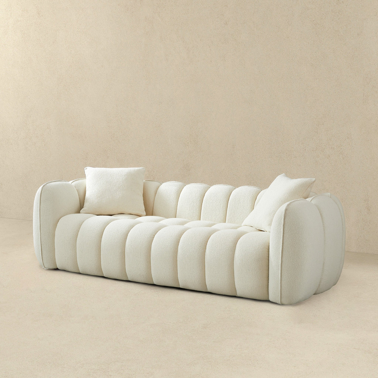 Marissa Sofa (Cream Boucle)| Zin Home