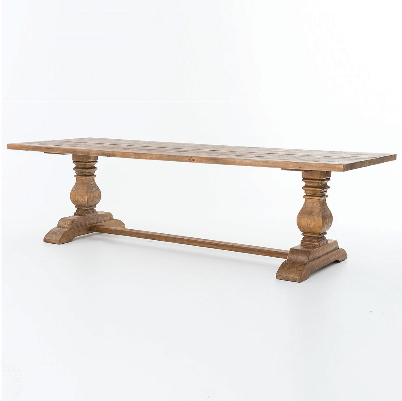 Natural Rustic Reclaimed Wood Trestle Dining Table 110 Zin Home