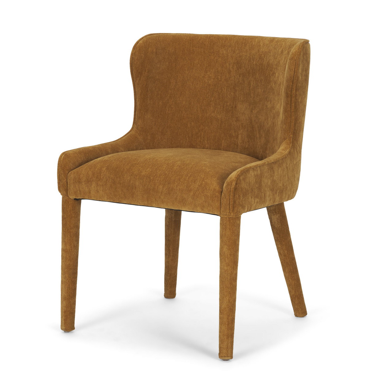 Nolan Slope Rust Chenille Dining Chair Zin Home - Main Image