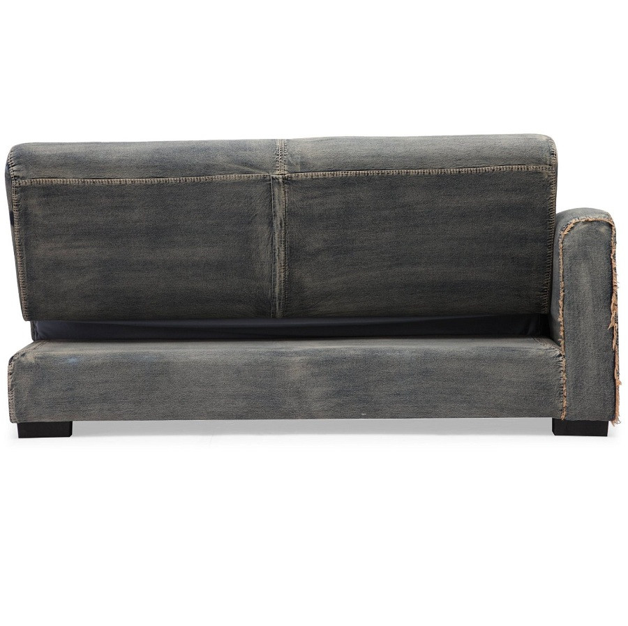Colins Denim Sleeper Sectional Sofa Zin Home