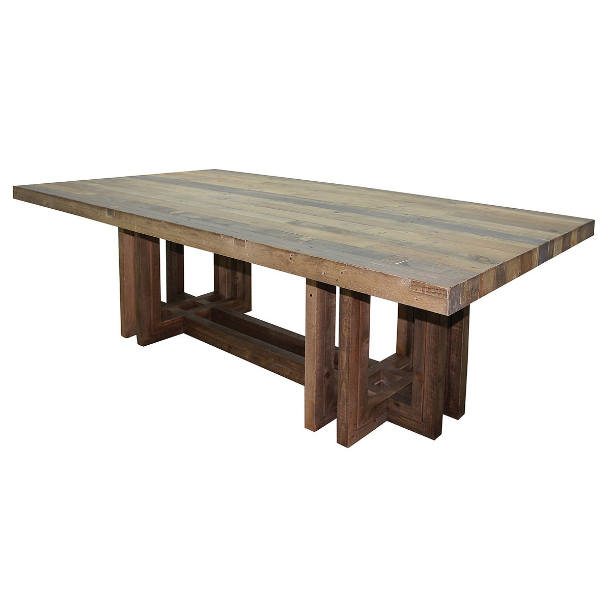 Angora Dining Table 95 Modern Reclaimed Wood Tables Zin Home