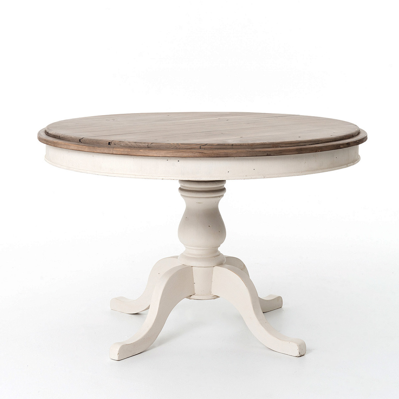 Cottage Round Pedestal White Kitchen Table 47 Zin Home