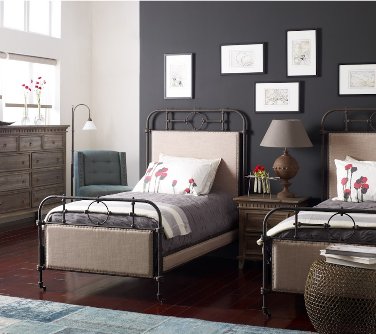 18th Century French Campaign Metal Twin Bed Zin Home