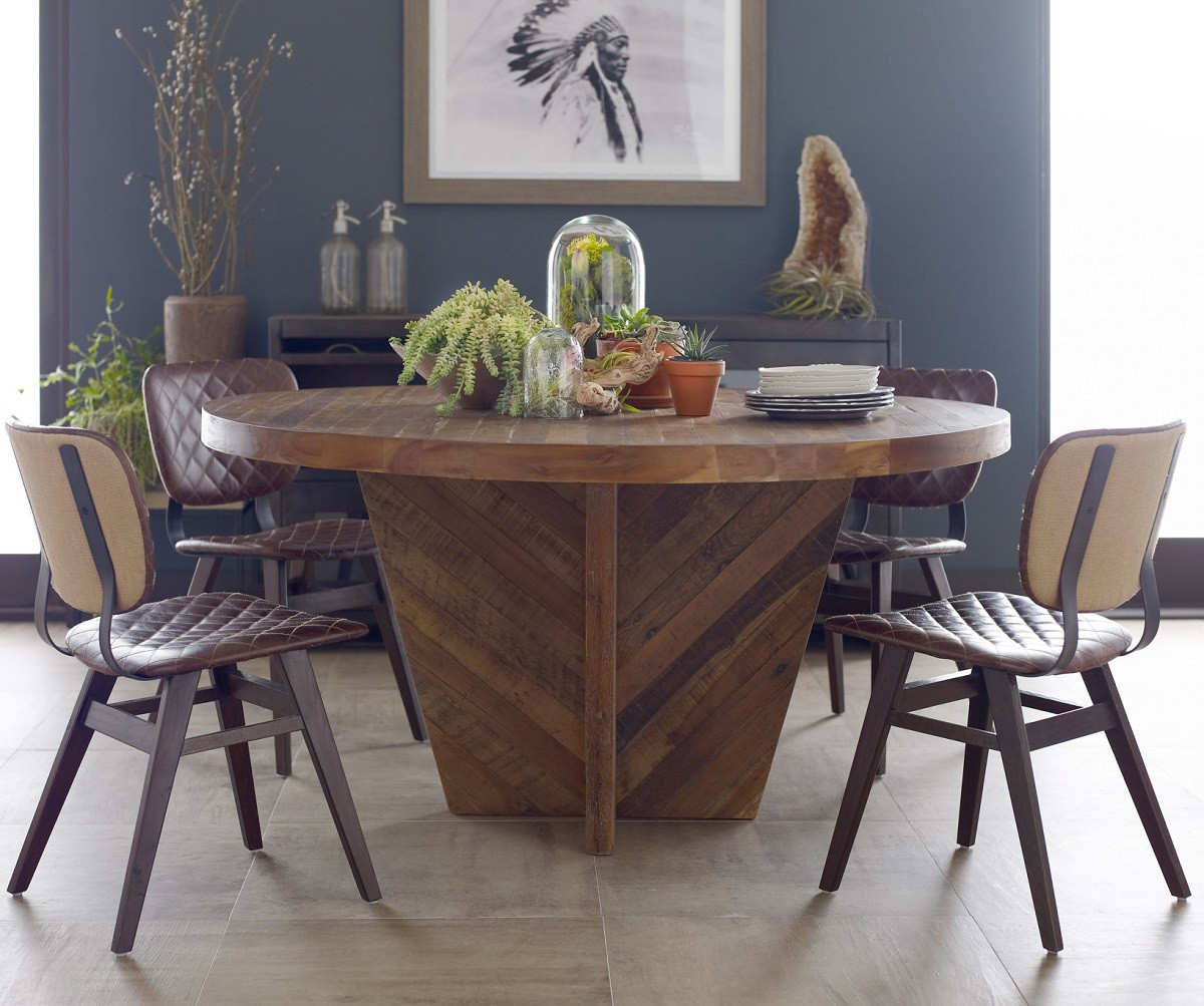 Sloan Quilted Havana Leather Dining Side Chair Zin Home