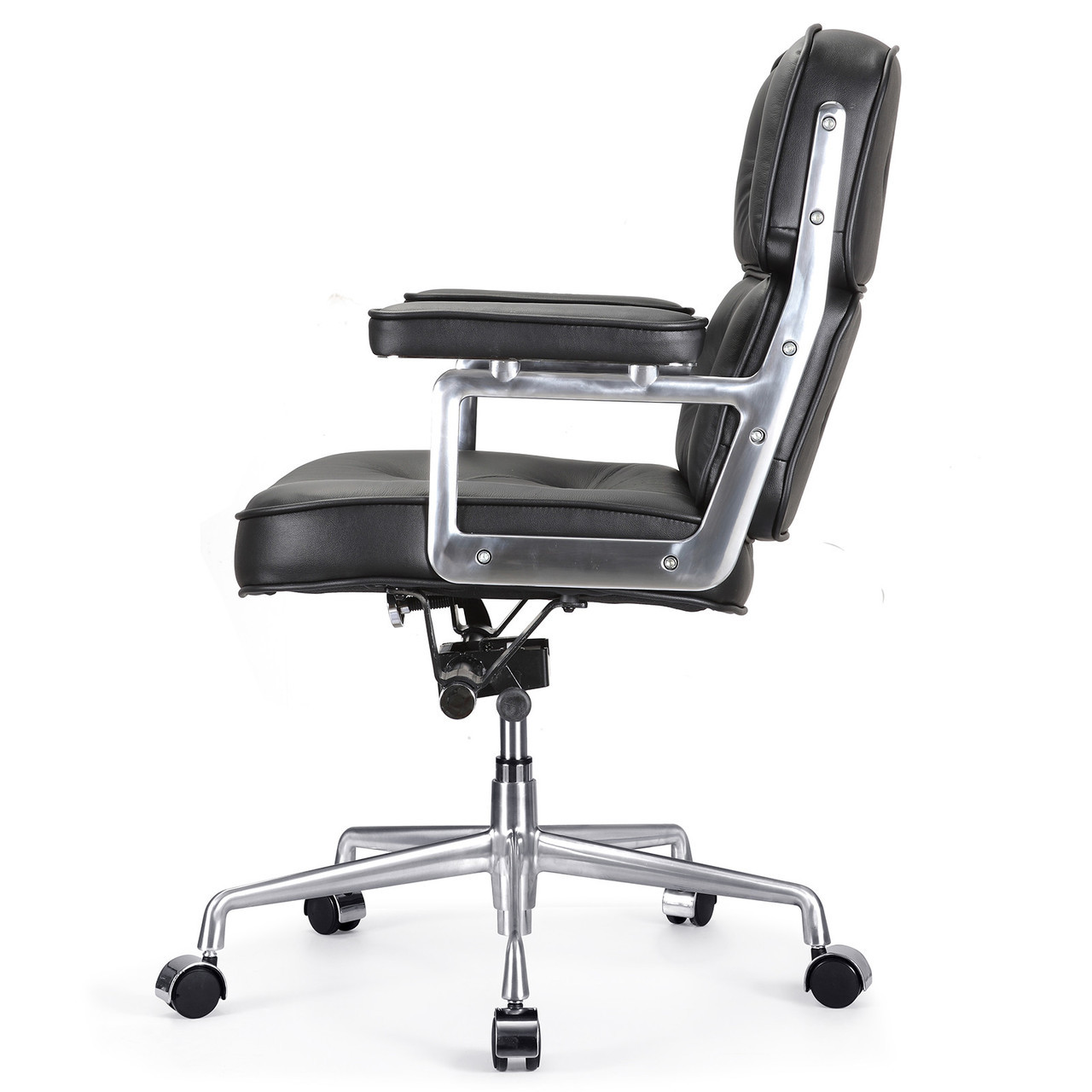 Black Italian Leather M340 Executive Office Chair Zin Home