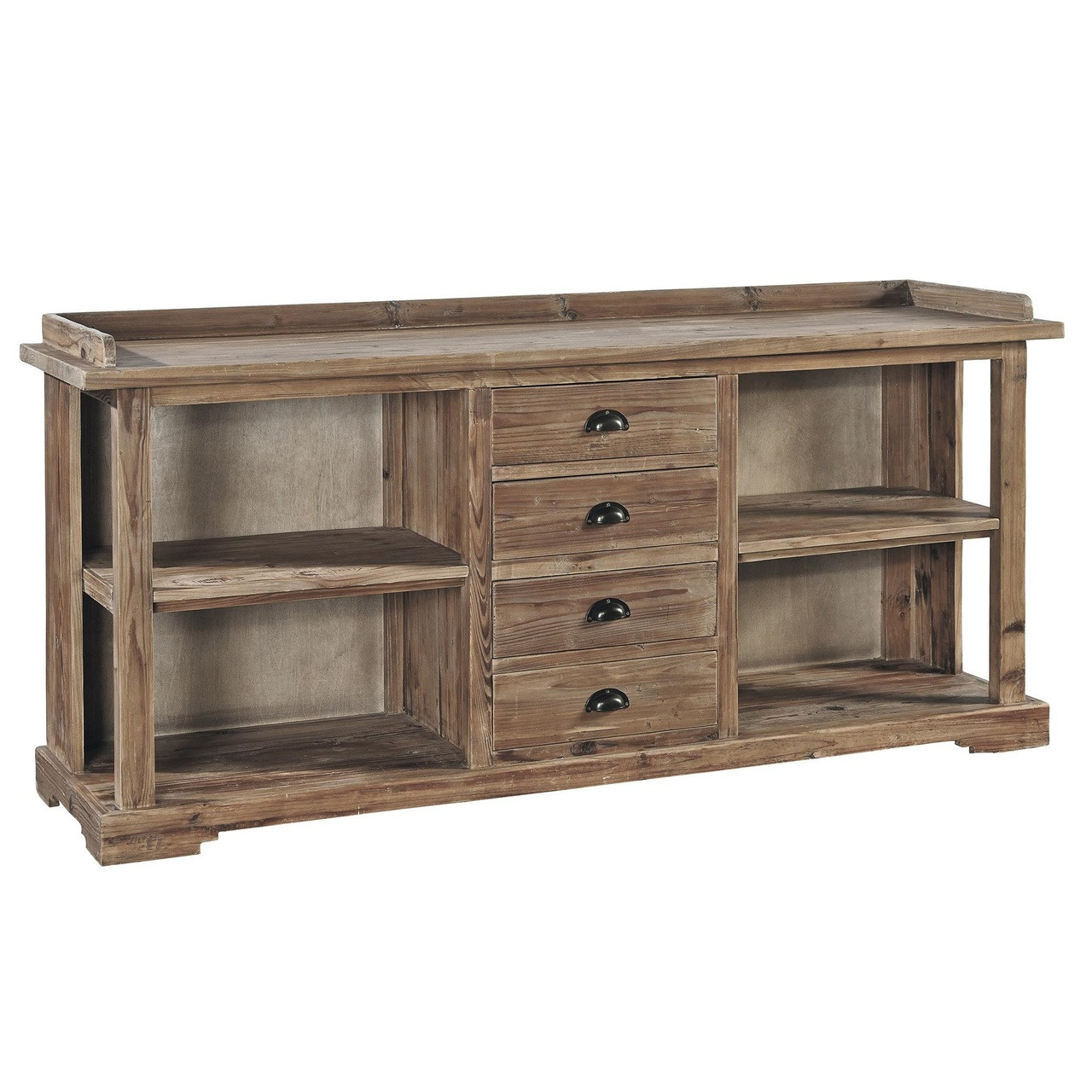 Apothecary Reclaimed Wood 4 Drawer Buffet Server Zin Home