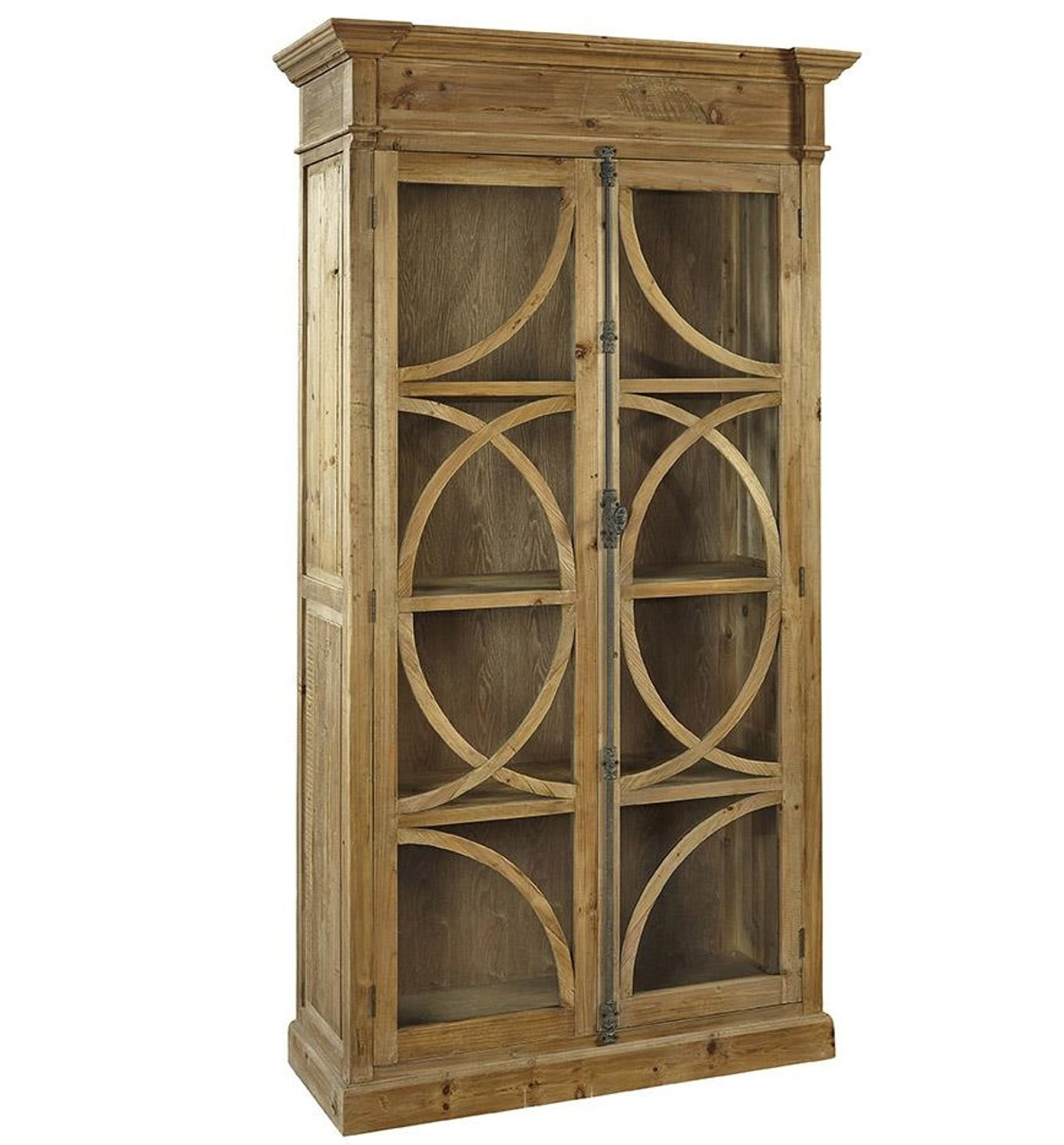 Kaleidoscope French Country Weathered Wood Display Cabinet Zin Home