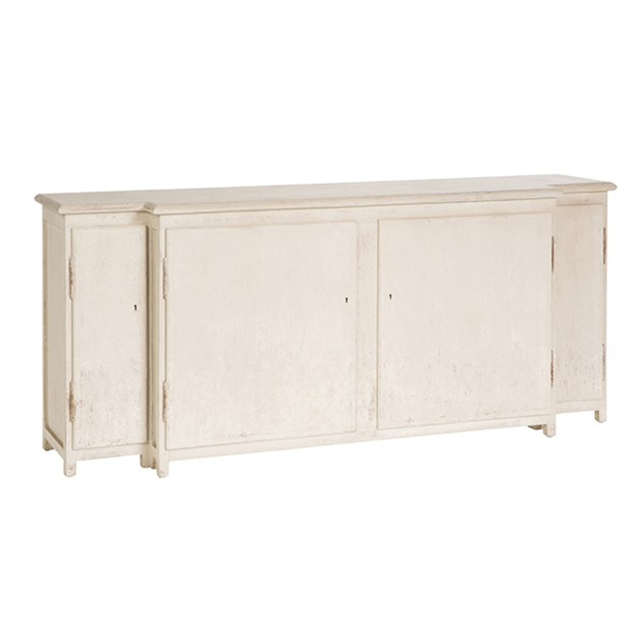 Bevin Distressed Gray 4 Door Media Cabinet Zin Home