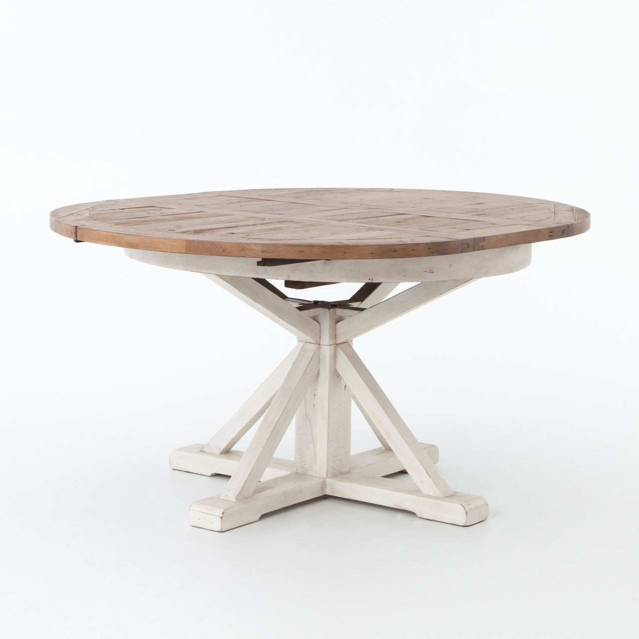 Cintra White Expandable Round Dining Table 63 Zin Home
