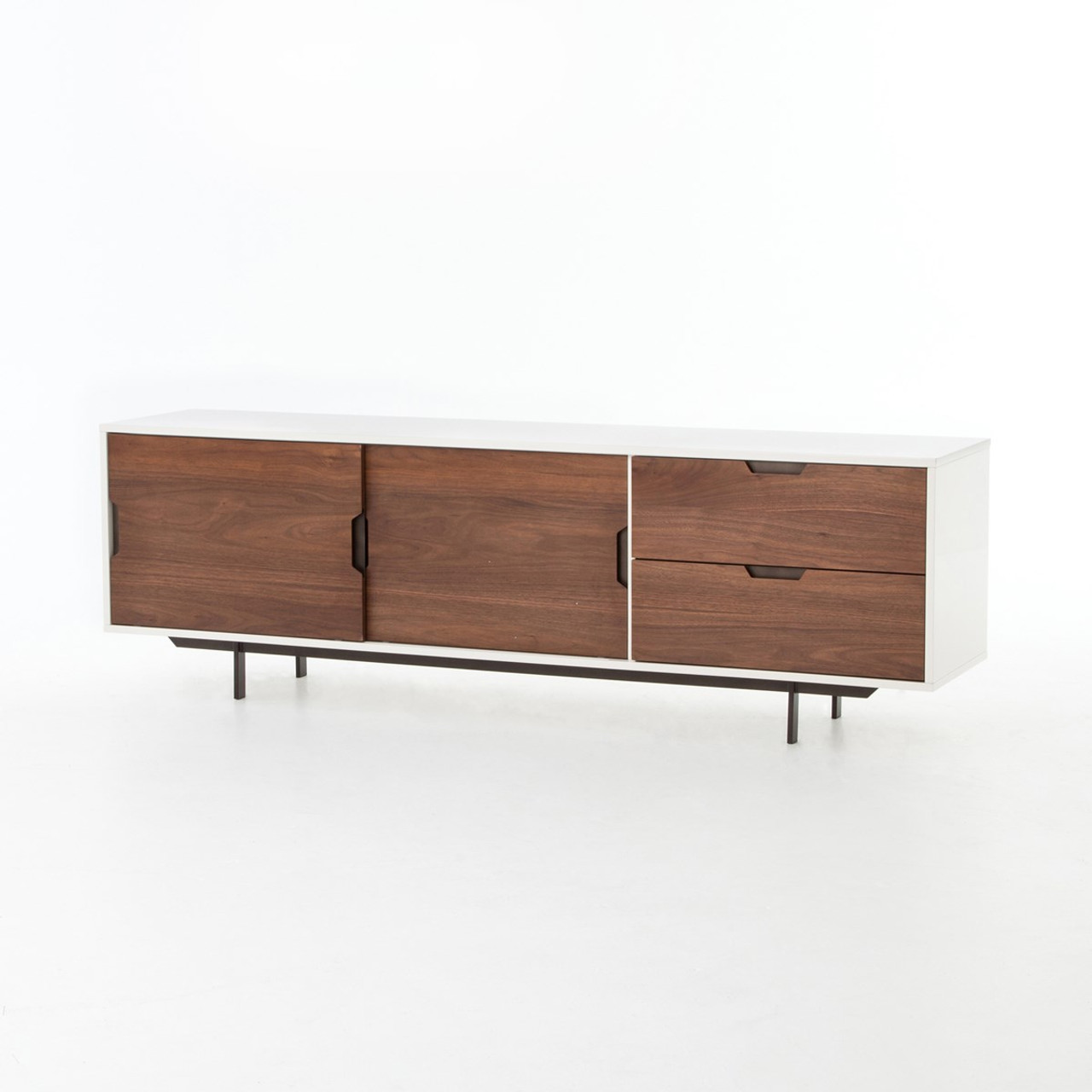 Large Media Cabinet / Credenza with Sliding Doors