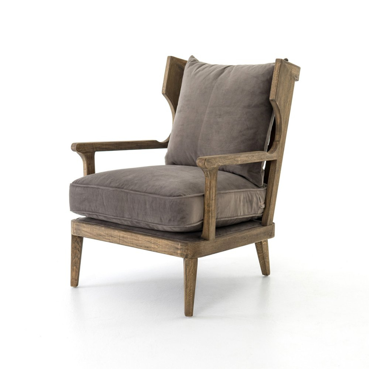 wingback chair wood