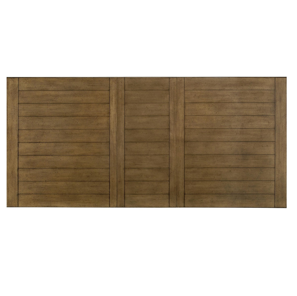 Country-Chic Maple Wood White Extension Dining Table - Driftwood