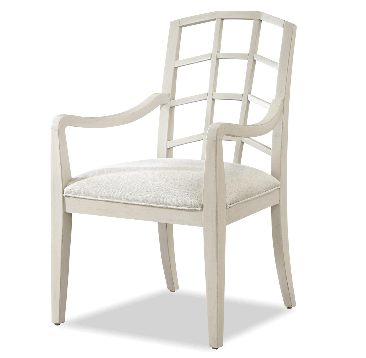 French Modern Slip Upholstered White Dining Arm Chair ... Entertain + inspire your guests with endless style, quality and function.