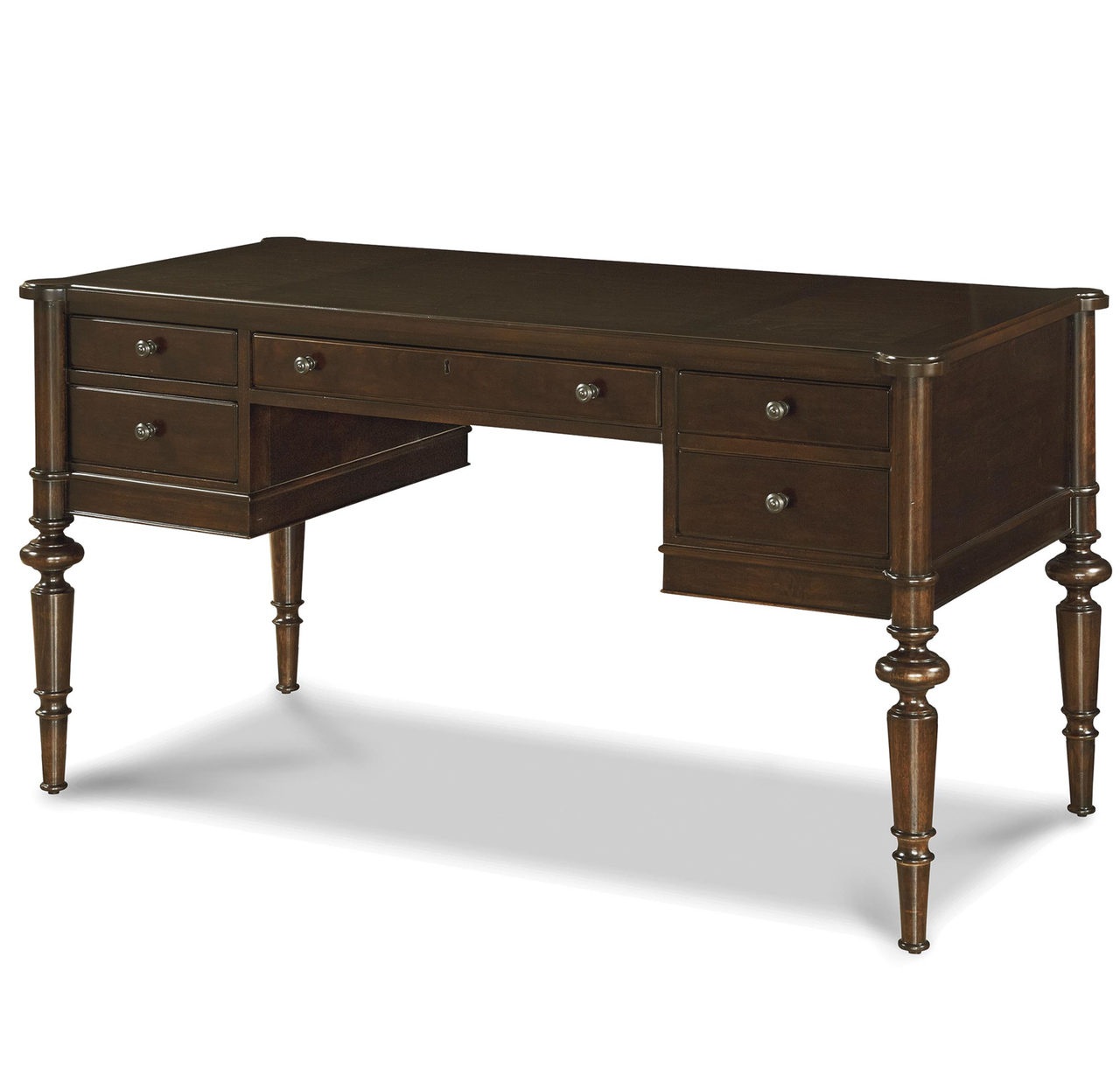 Proximity Cherry Wood 4 Drawers Writing Desk Zin Home
