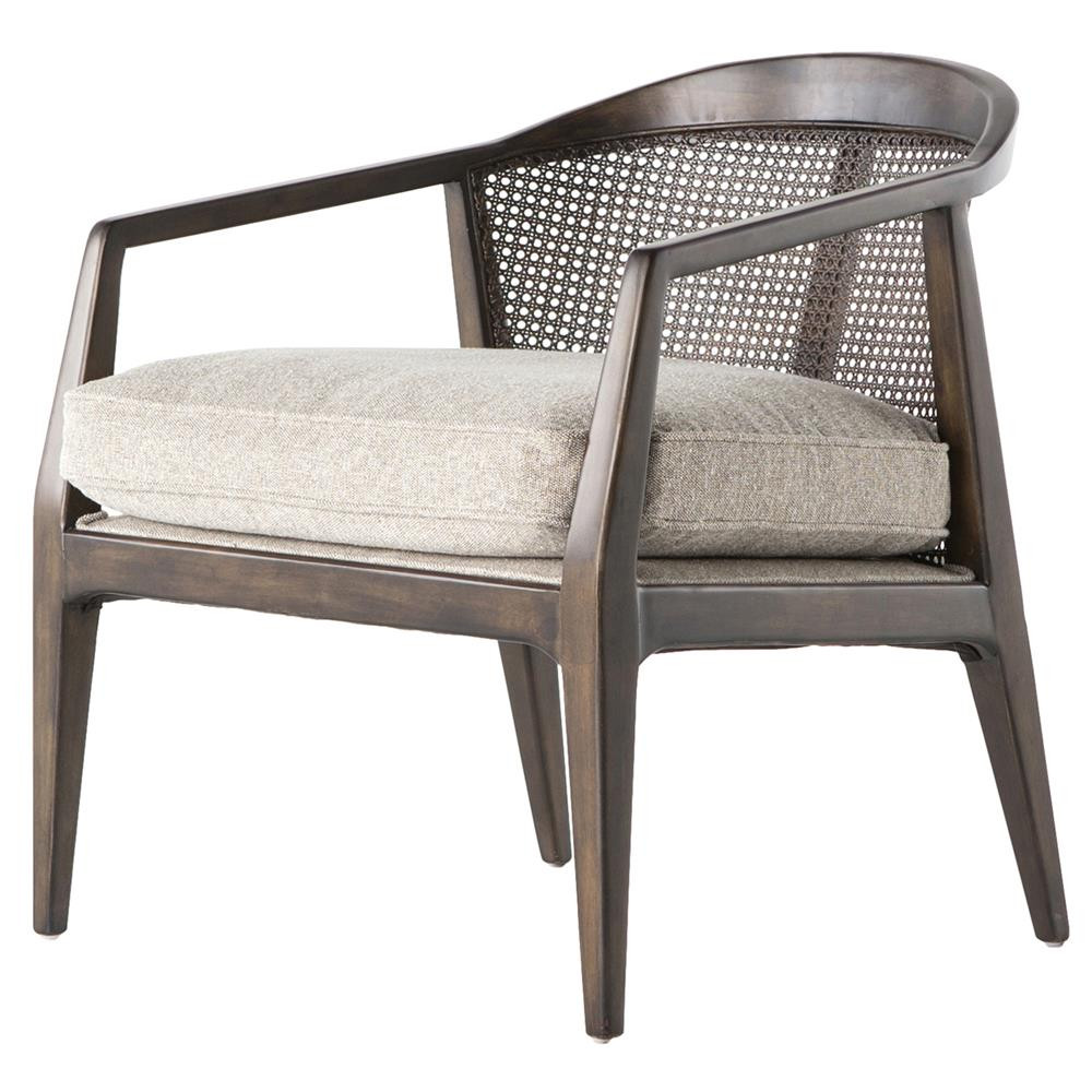 Alexandria MidCentury Modern Woven Back Accent Chair Zin Home