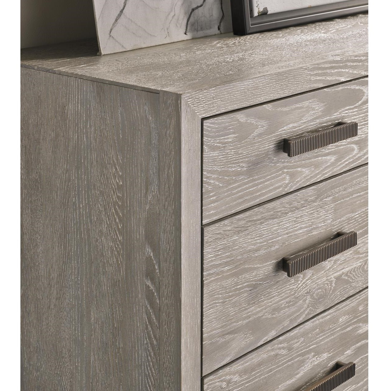 Kennedy Modern Grey Oak 9 Drawer Dresser 72" Zin Home