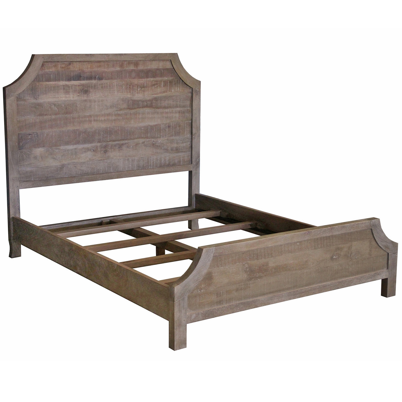Amelie Solid Wood California King Bed Frame - Vintage Taupe | Zin Home