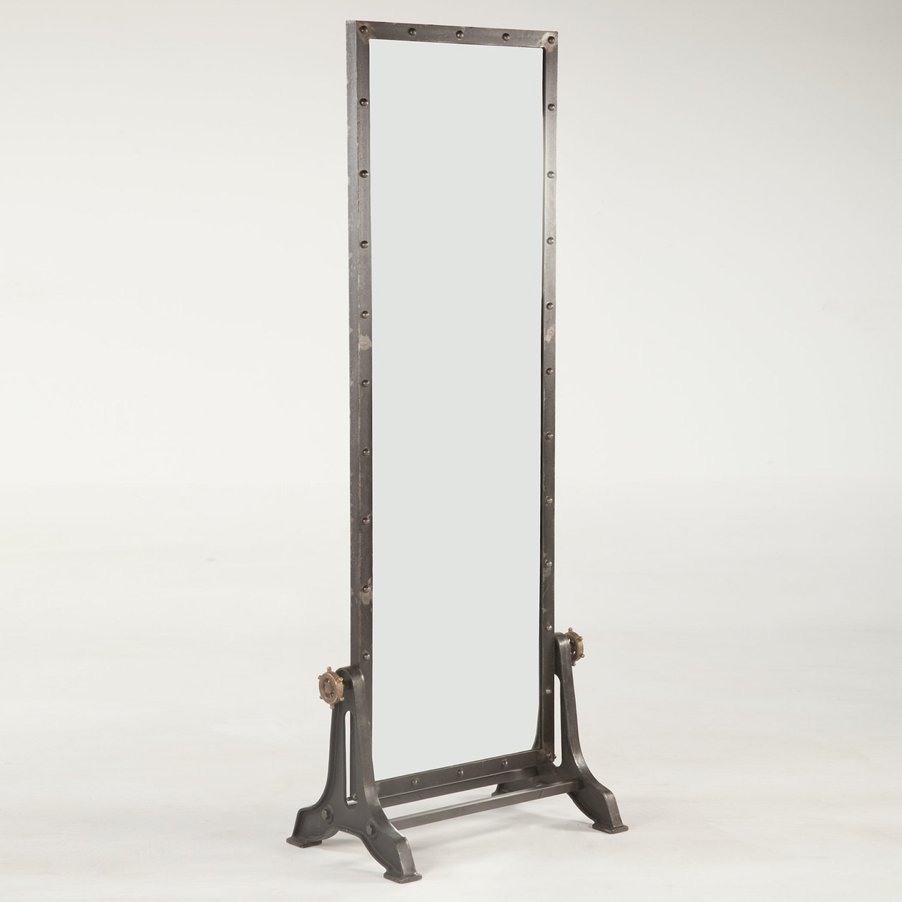 Steampunk Industrial Steel Floor Mirror Zin Home
