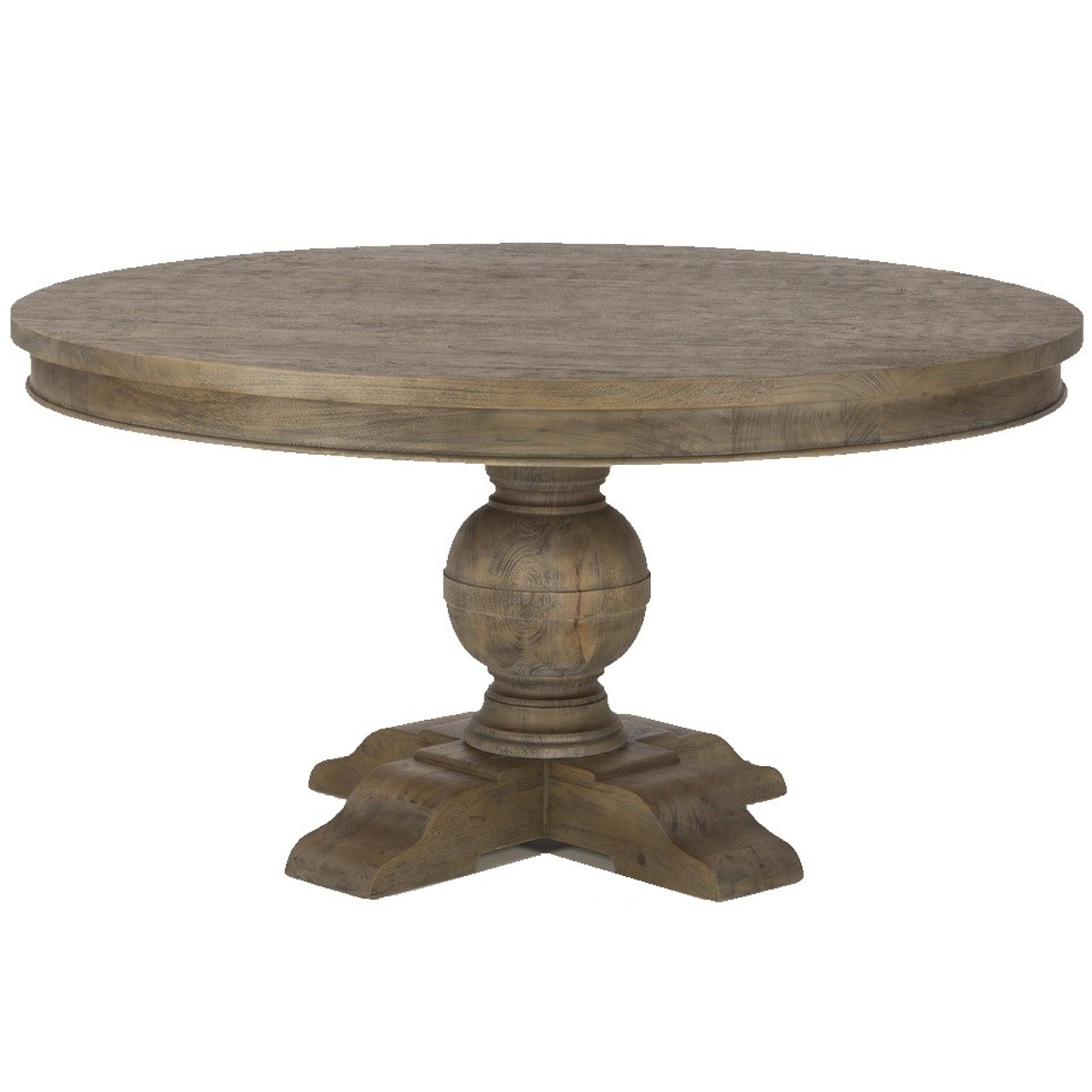 French Urn Solid Wood Pedestal Round Dining Table 48 Zin Home