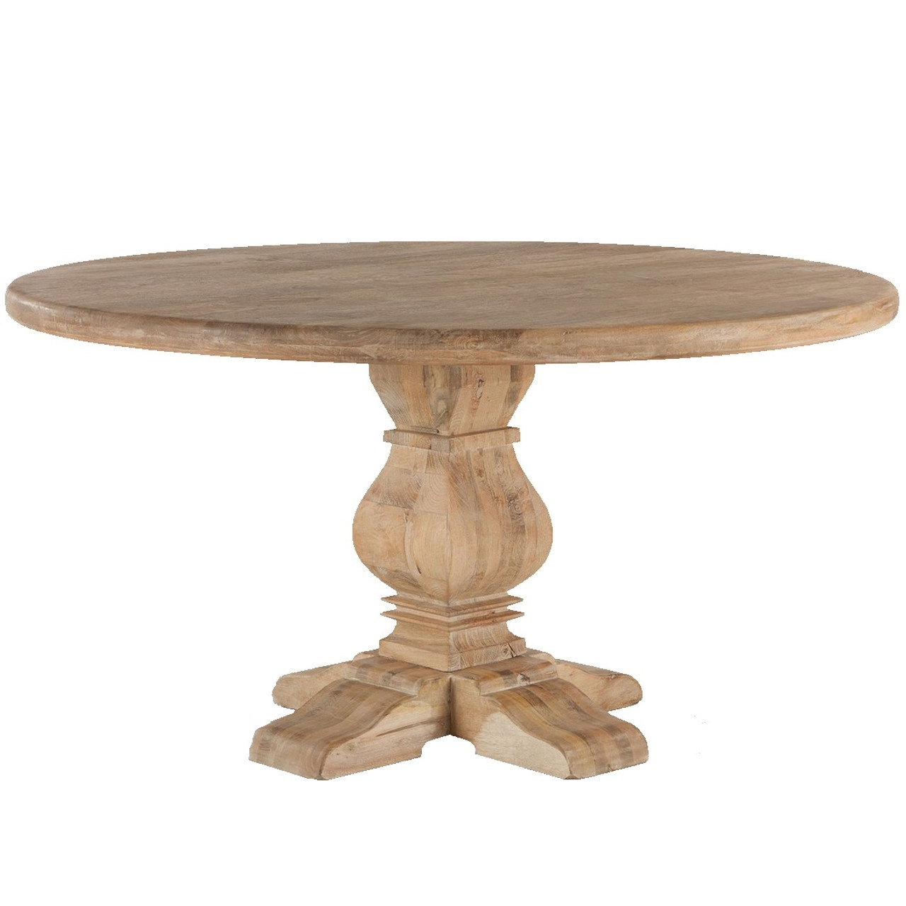 French Farmhouse Trestle Round Dining Table 54 Zin Home