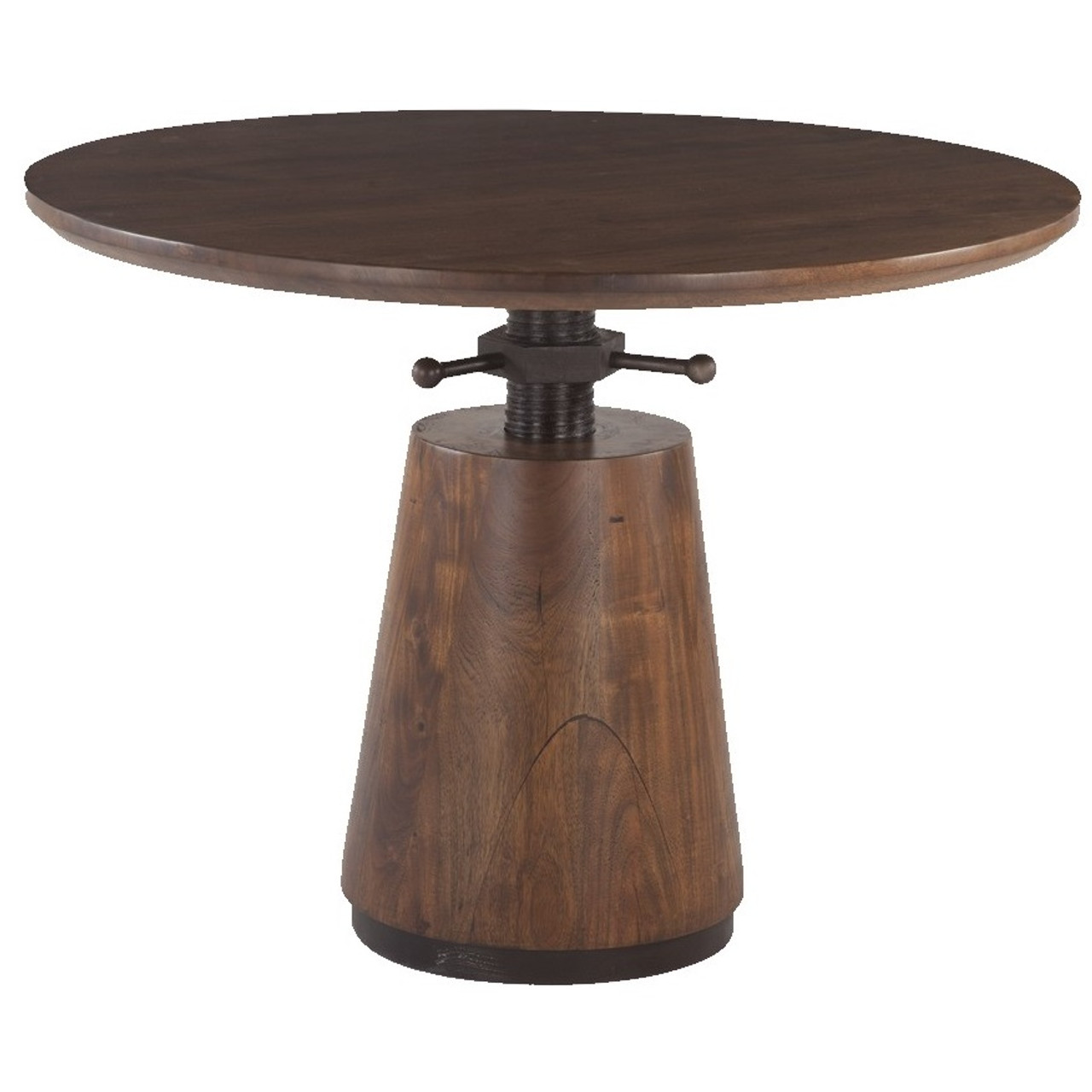 round dining table adjustable height