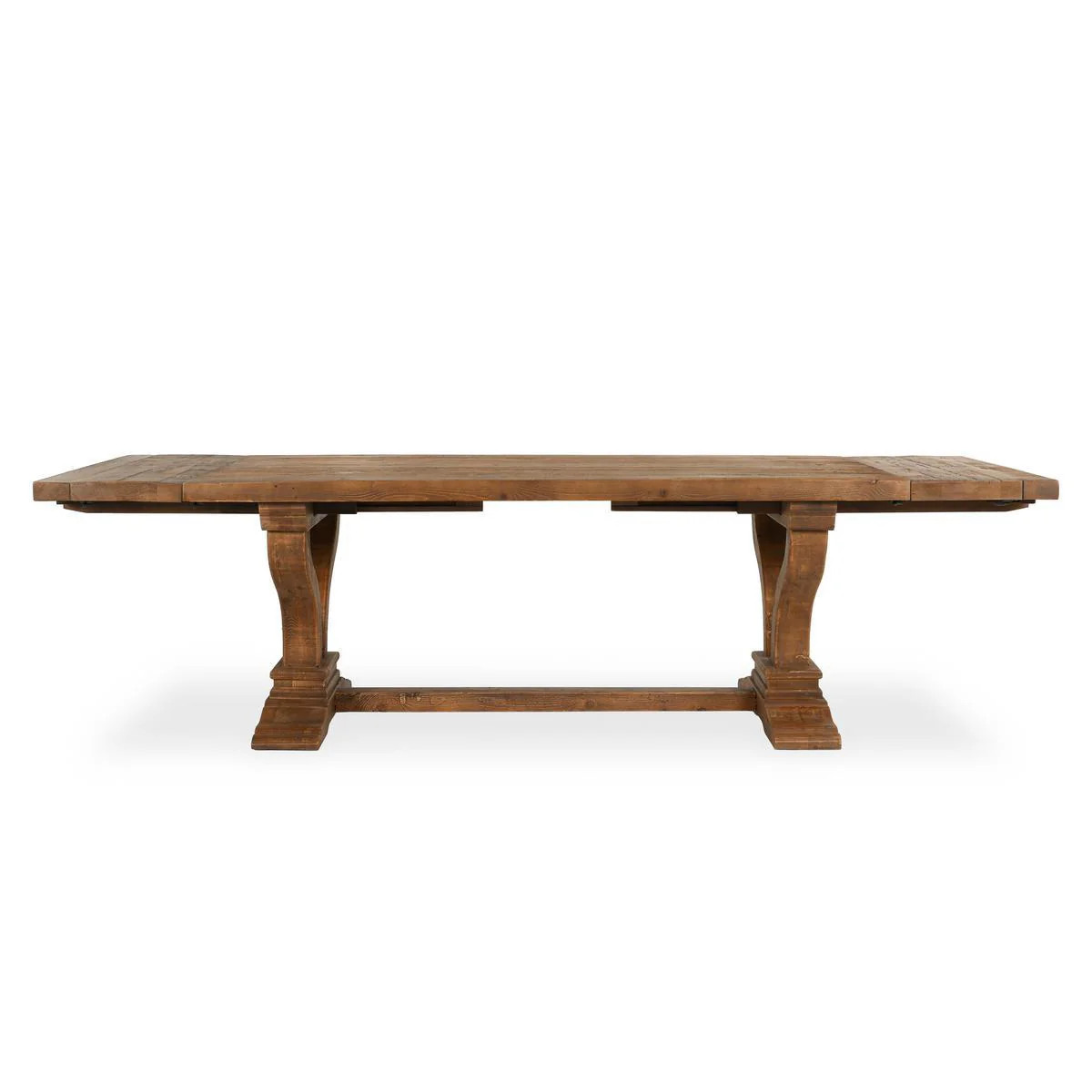 Spanish Farmhouse Reclaimed Wood Trestle Extension Table | Zin Home