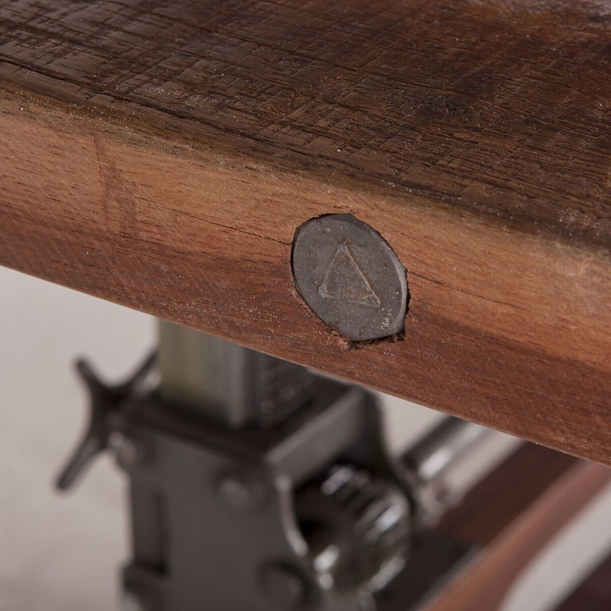 Bronx Industrial Reclaimed Teak Wood Crank Dining Table 84 Zin Home