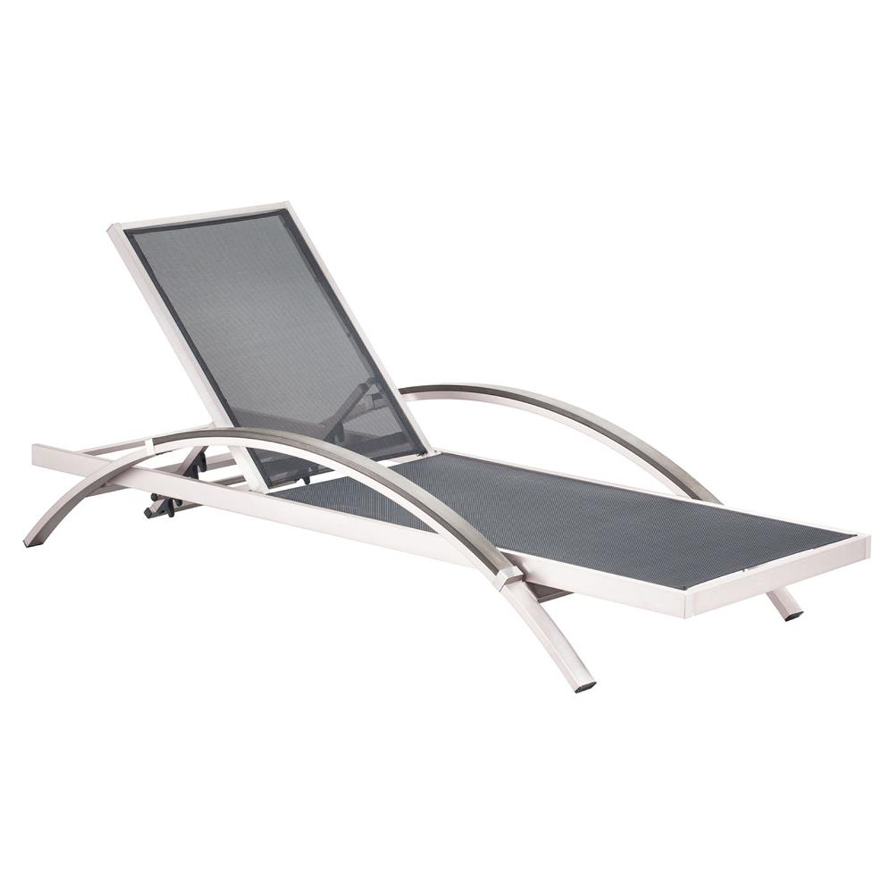 Milano Aluminum Outdoor Chaise Lounge Zin Home