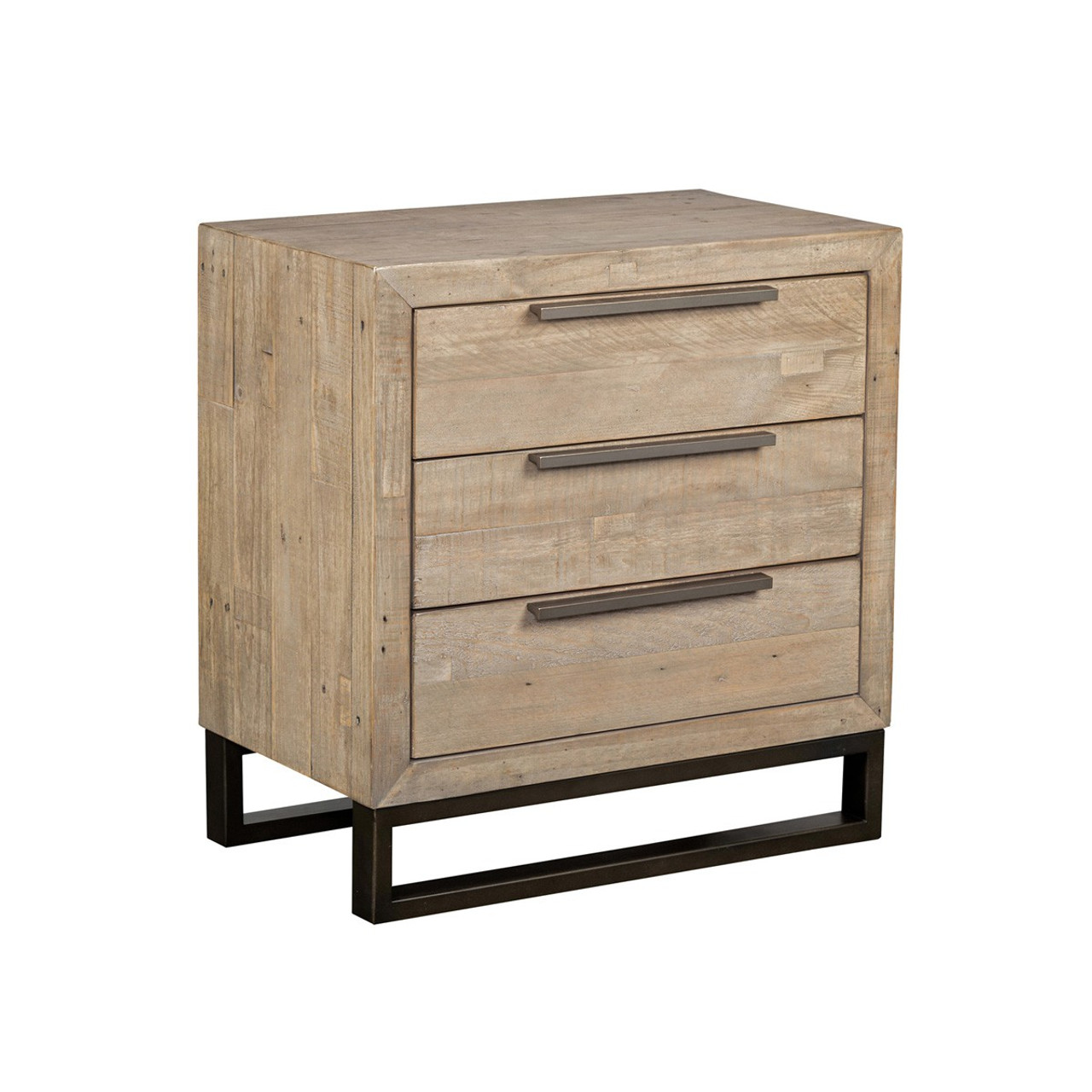 light wood 3 drawer nightstand