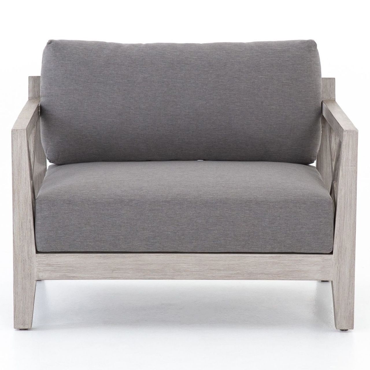 Huntington Grey Teak Outdoor Club Chair Zin Home Fourhands