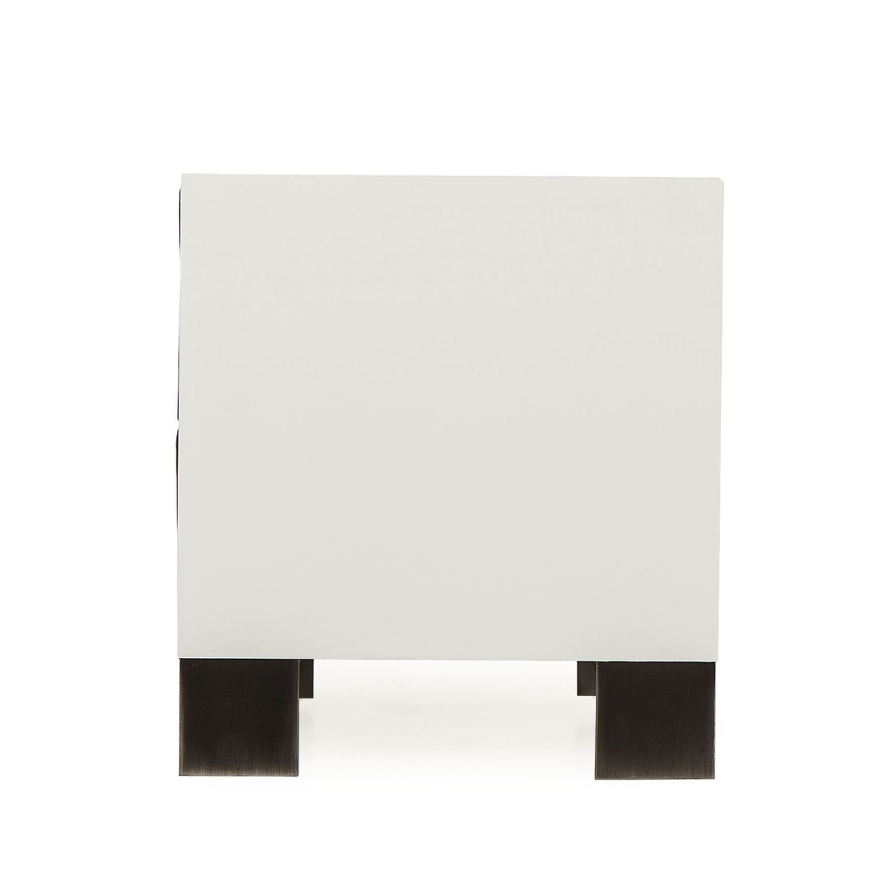 Cardosa Reclaimed Wood + White Lacquer Nightstand Zin Home