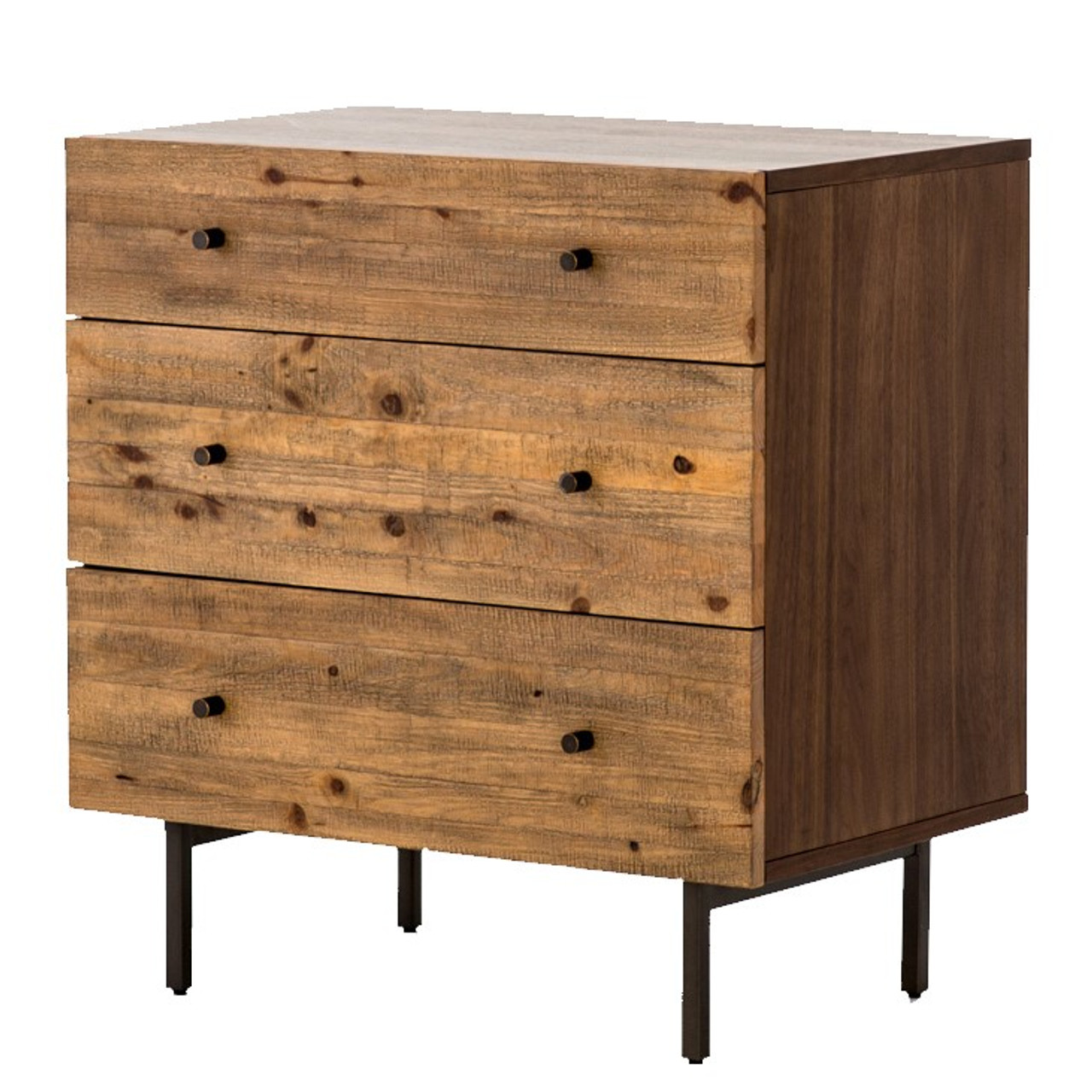 Harlan Reclaimed Wood 3 Drawers Small Dresser 29 Zin Home