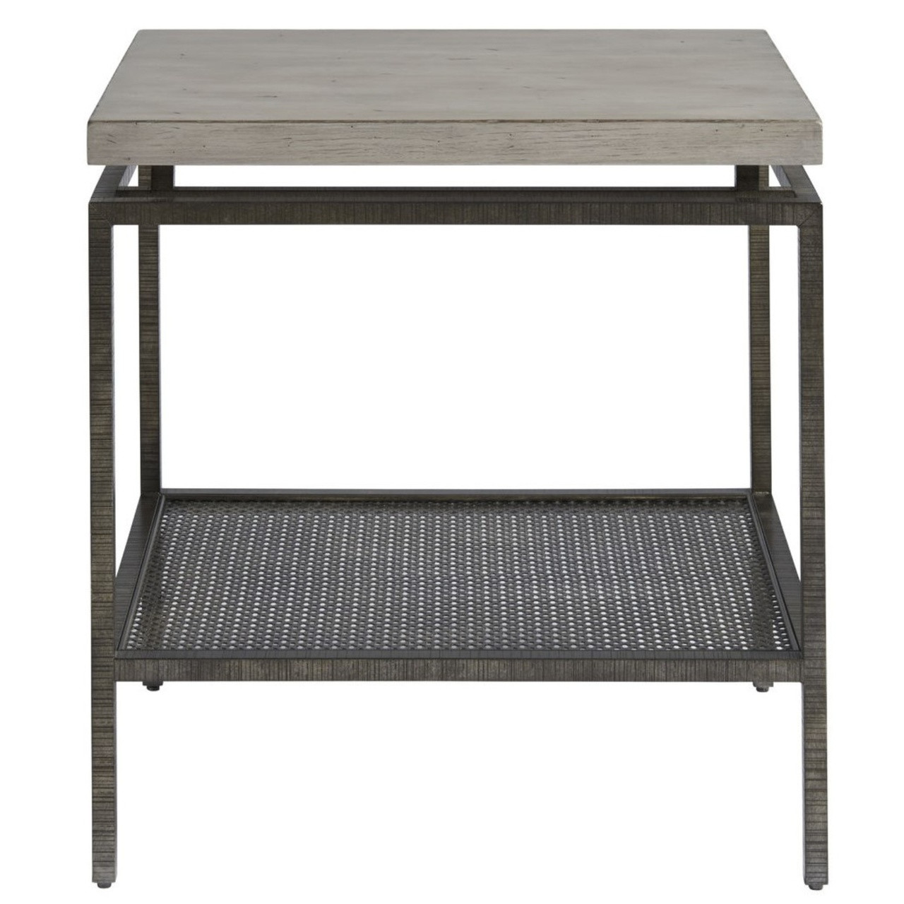 Garrison Concrete Top Bronze Base Side Table Zin Home