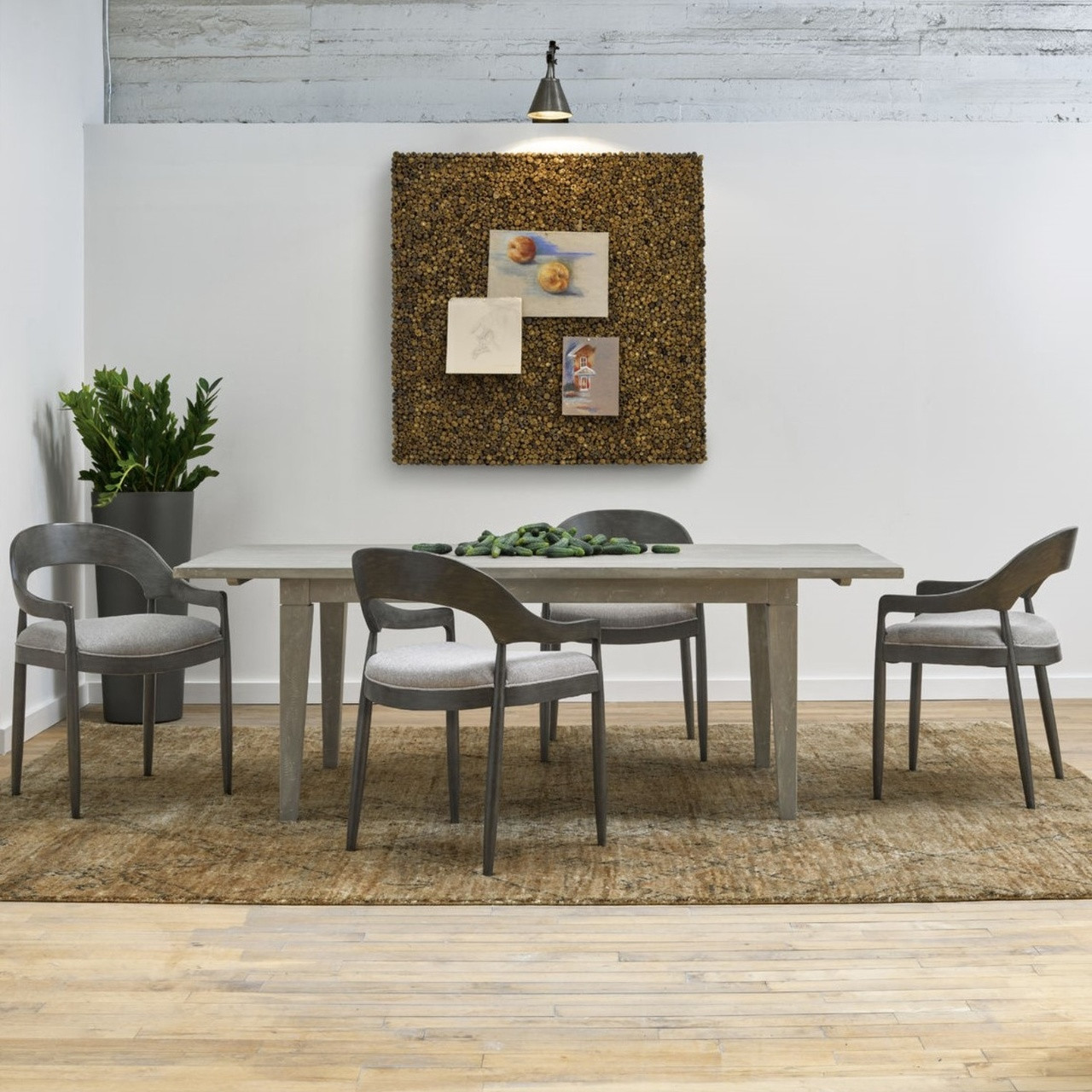 Belmont Upholstered Curved Back Dining Chair Zin Home