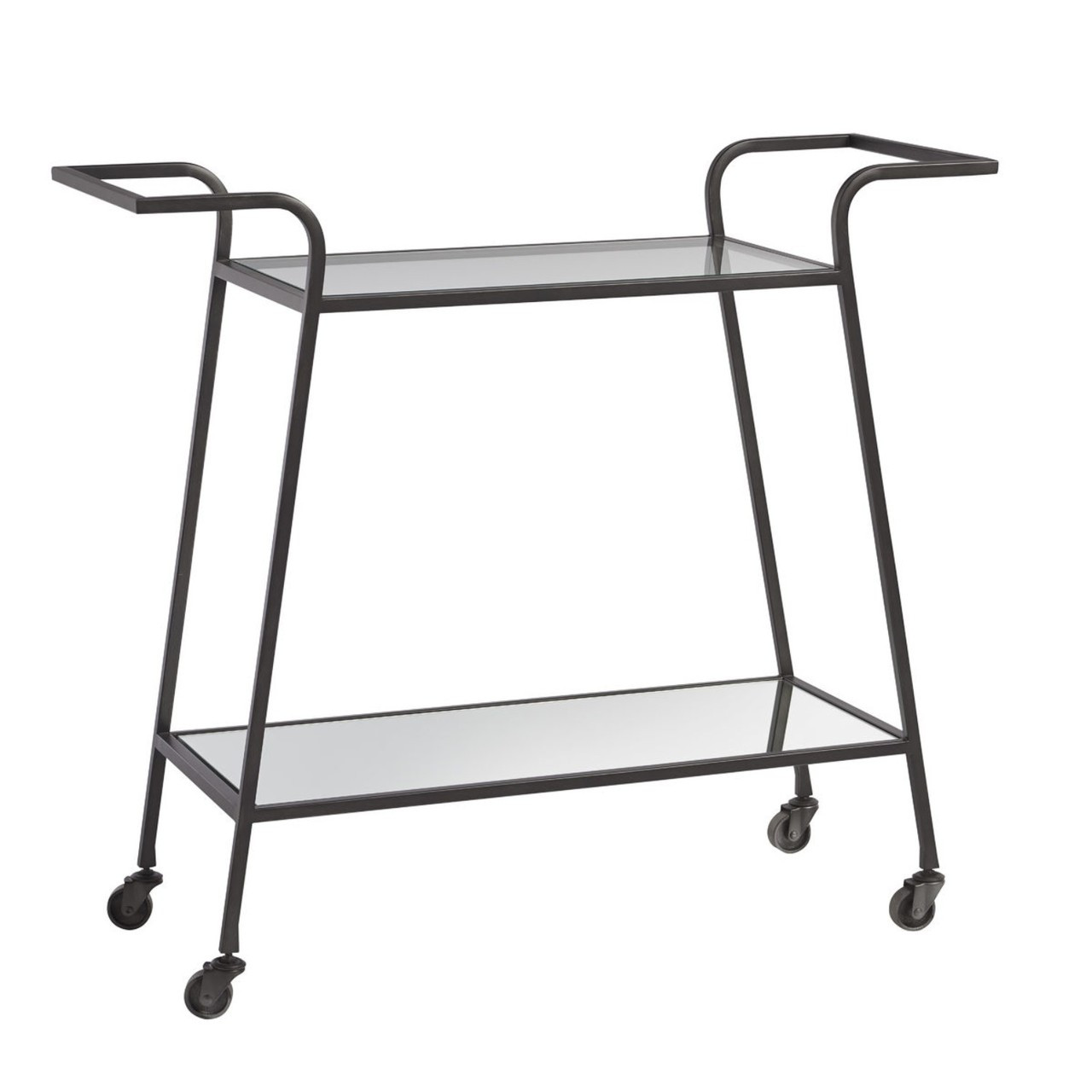 Urban Modern Antique Bronze Bar Cart Zin Home
