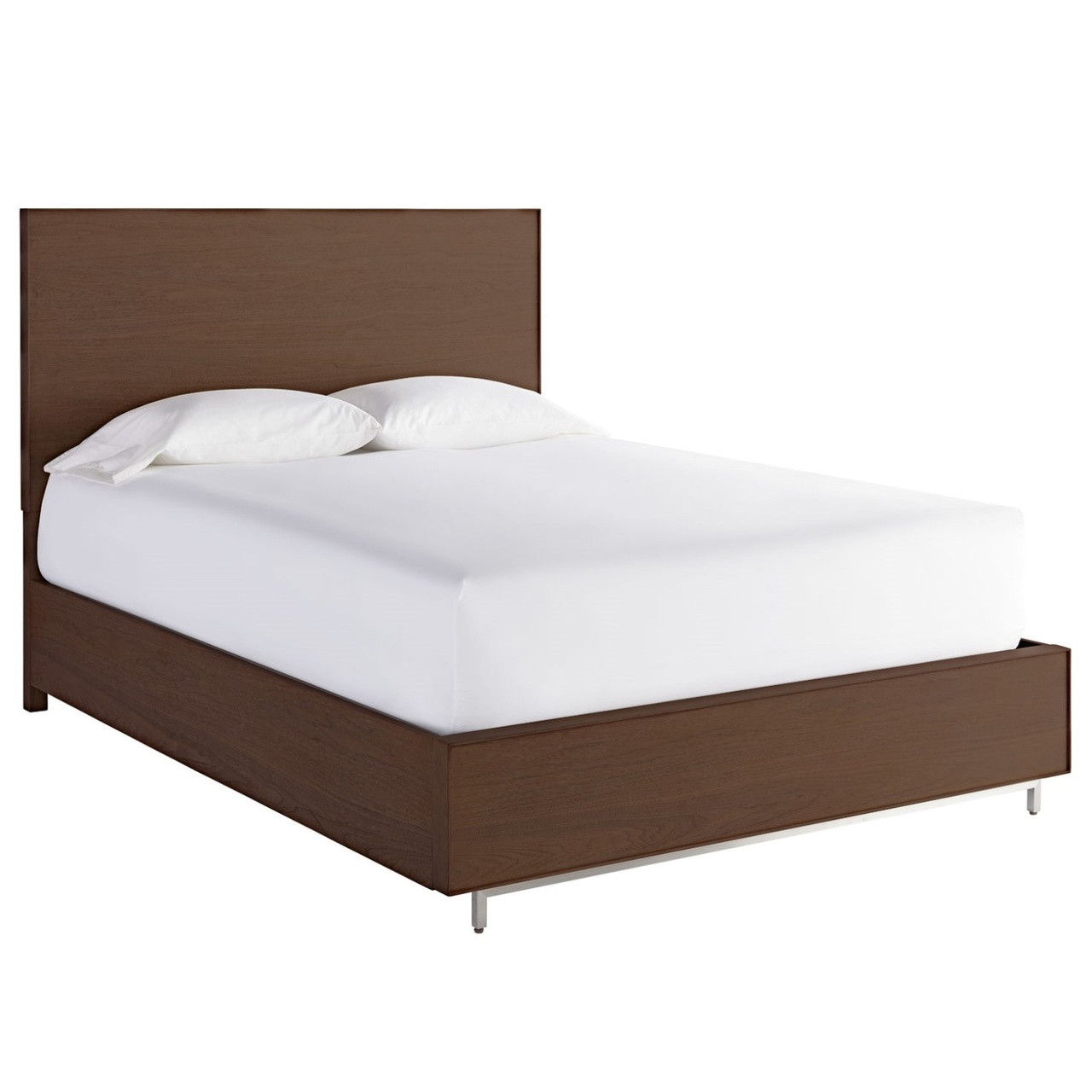 Urban Modern Walnut Queen Platform Storage Bed Frame Zin Home