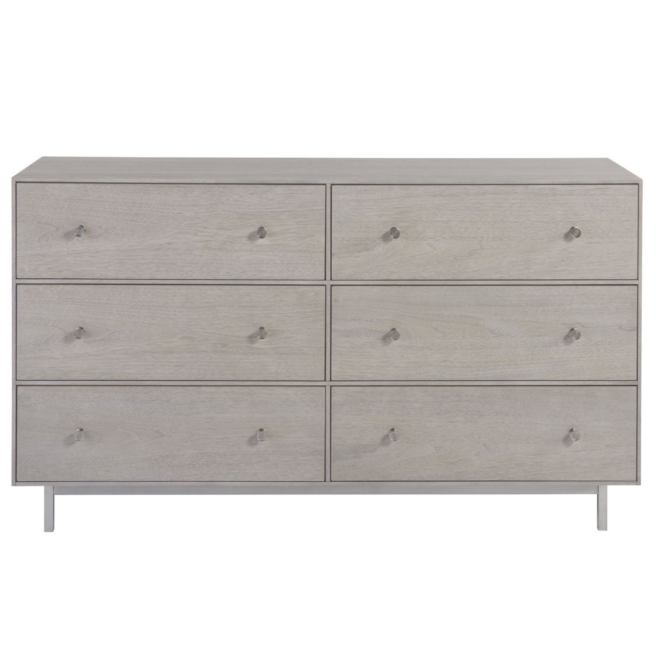 Urban Modern Mist Gray 6 Drawers Dresser 60 Zin Home