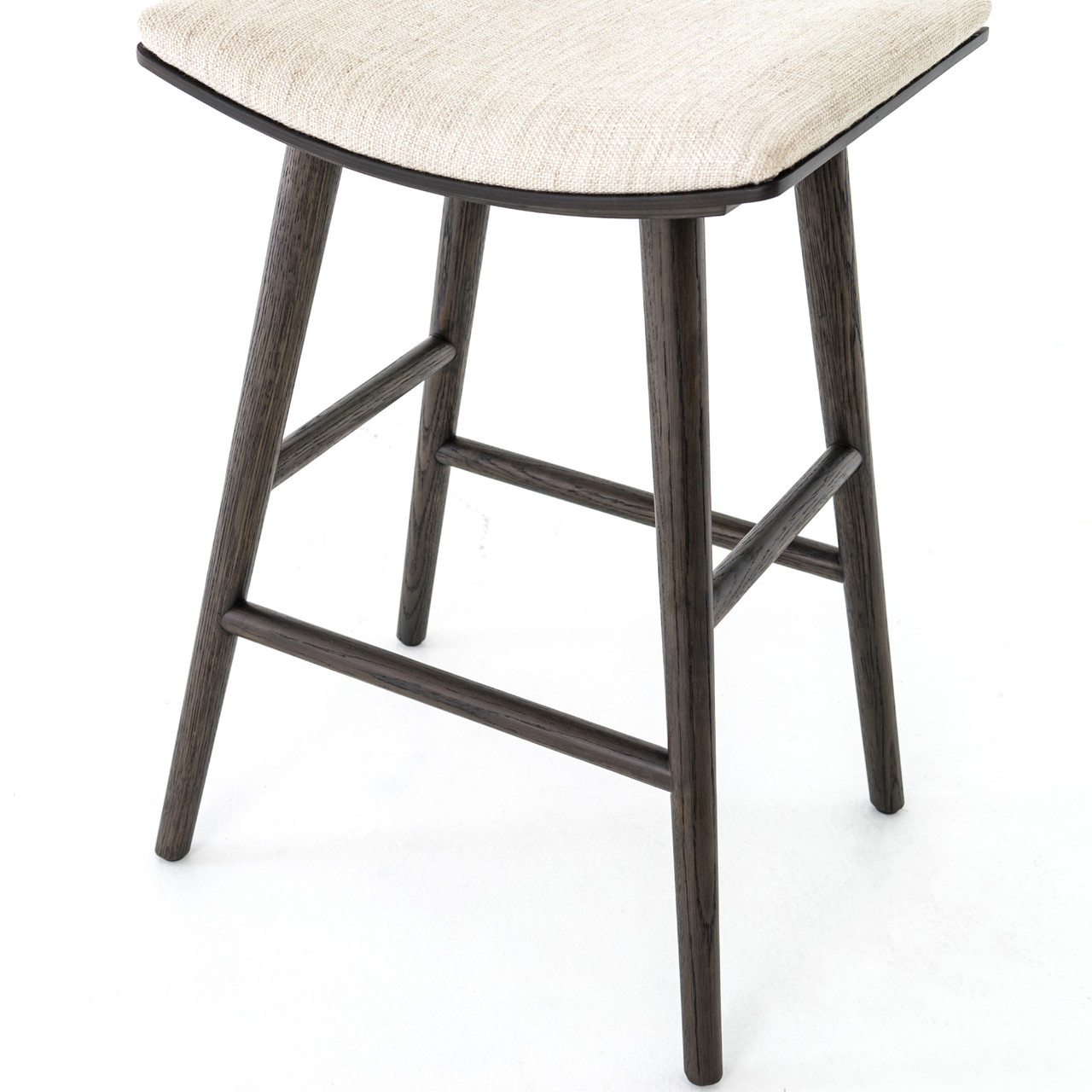 Saddle MidCentury Oak Bar Stool Zin Home