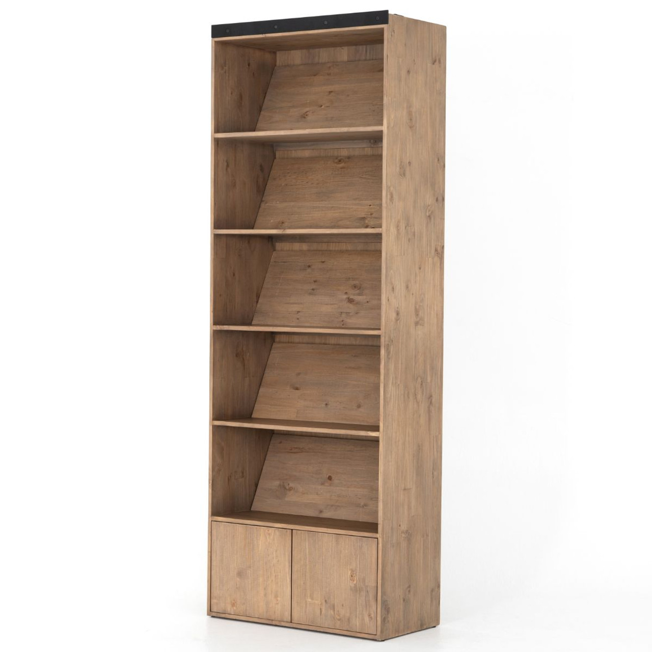 Bane Solid Wood Library Bookshelf